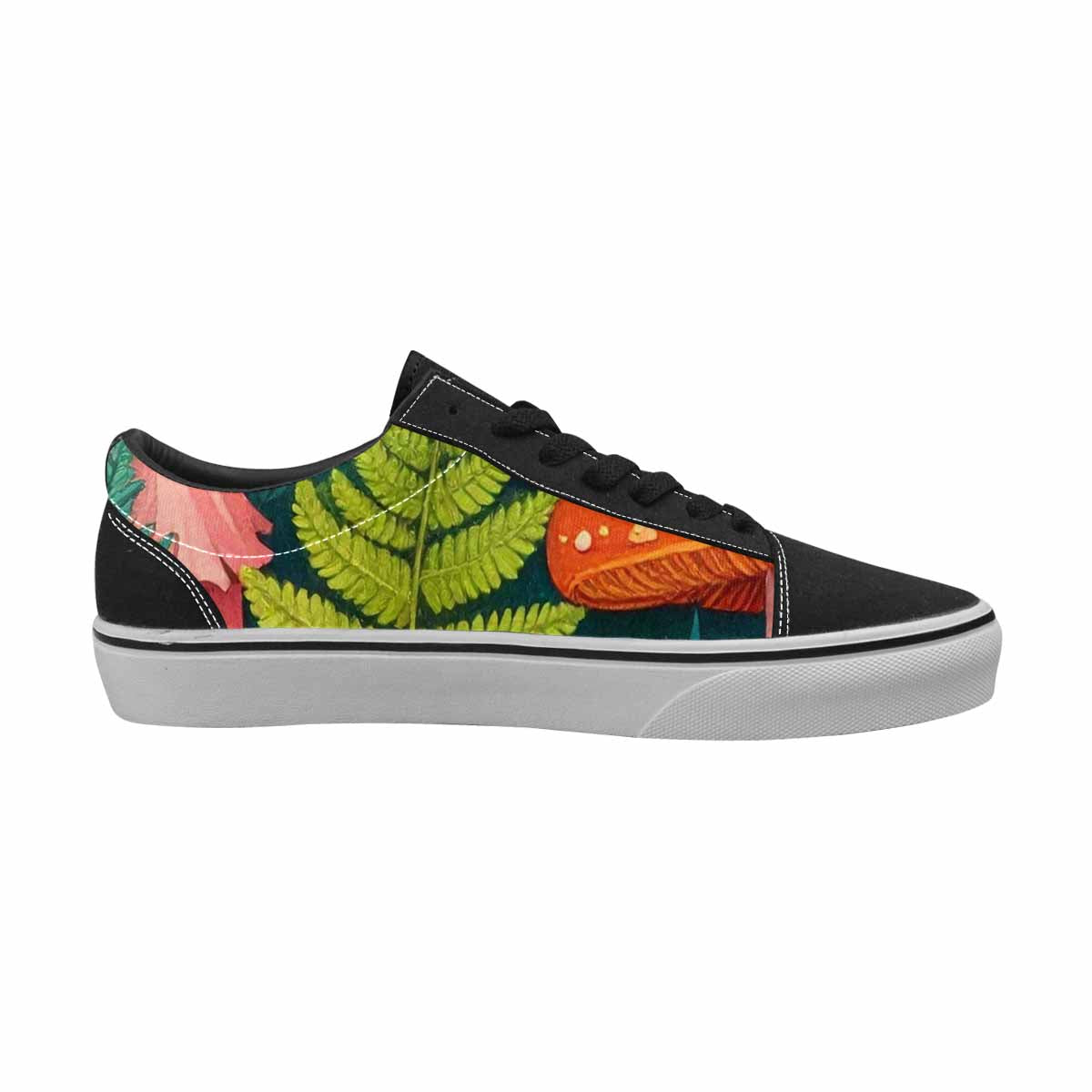 WOMEN'S Mushrooms  Botanical Mushrooms Lace-Up Canvas Dreamlike Shoes