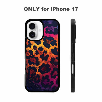iPhone 17 Case — Leopard Print Dark Seamless Animal Print, Unique Phone Case Design