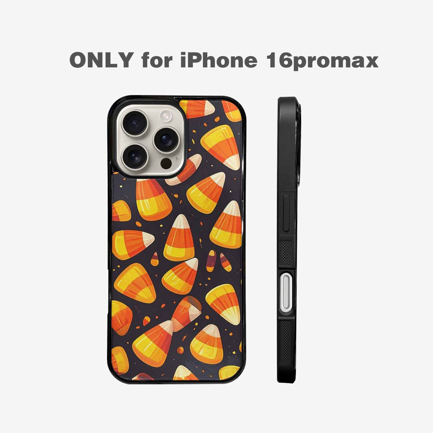 iPhone 16 Pro Max Case — Halloween Candy Corn, Original Design Phone Case