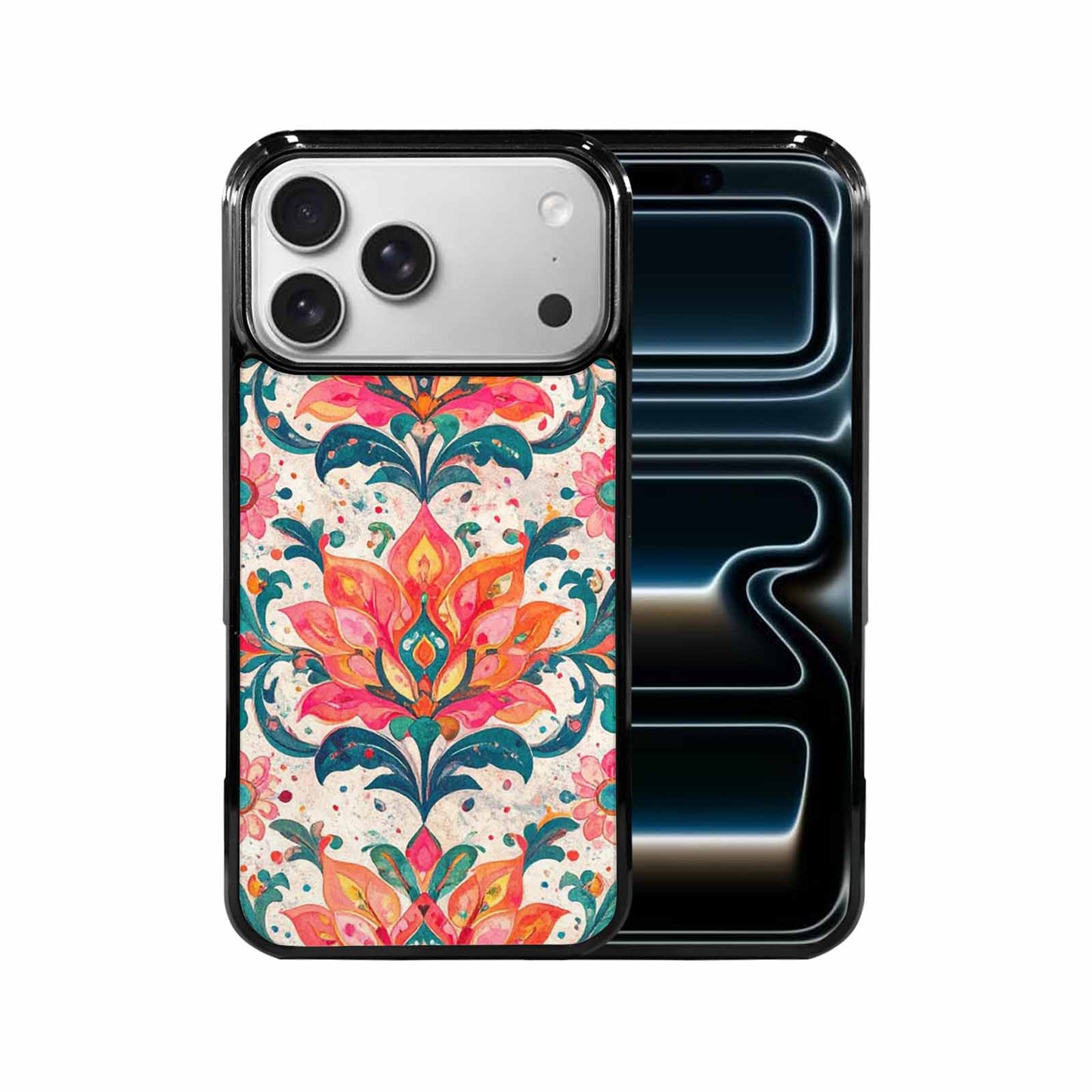 iPhone 17 Pro Max Case — Marble Floral, Custom Phone Case