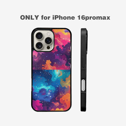 iPhone 16 Pro Max Case — Cosmic Creature And Object Mashup Pattern, Custom Designed Case Cover