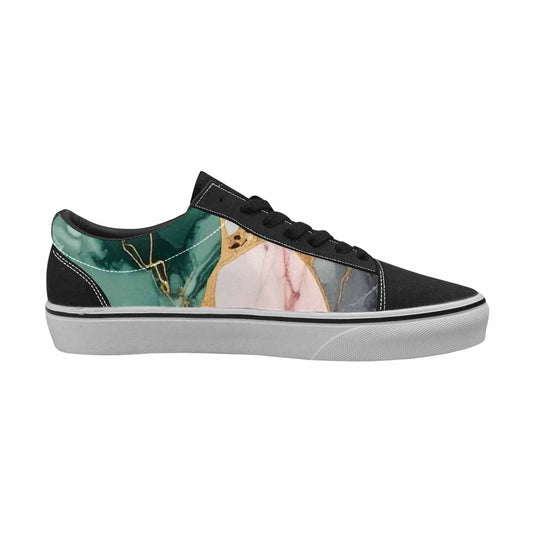 WOMEN'S Marble Stone Texture Canvas Lace-Up Neon Fantasy Shoes