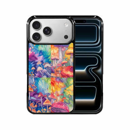 iPhone 17 Pro Max Case — Mushrooms Tie Dyemushrooms Pat Tie Dye, Custom Made Phone Cover