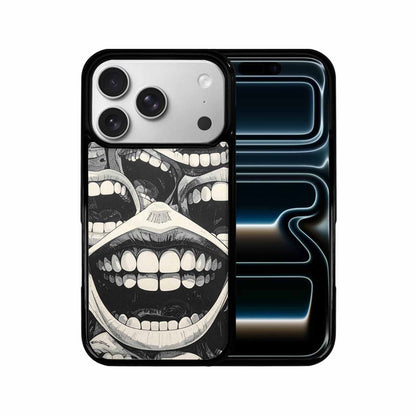 iPhone 17 Pro Case — Seamless Repeating Pattern Of Overlapping Cartoon, Custom Printed Phone Case