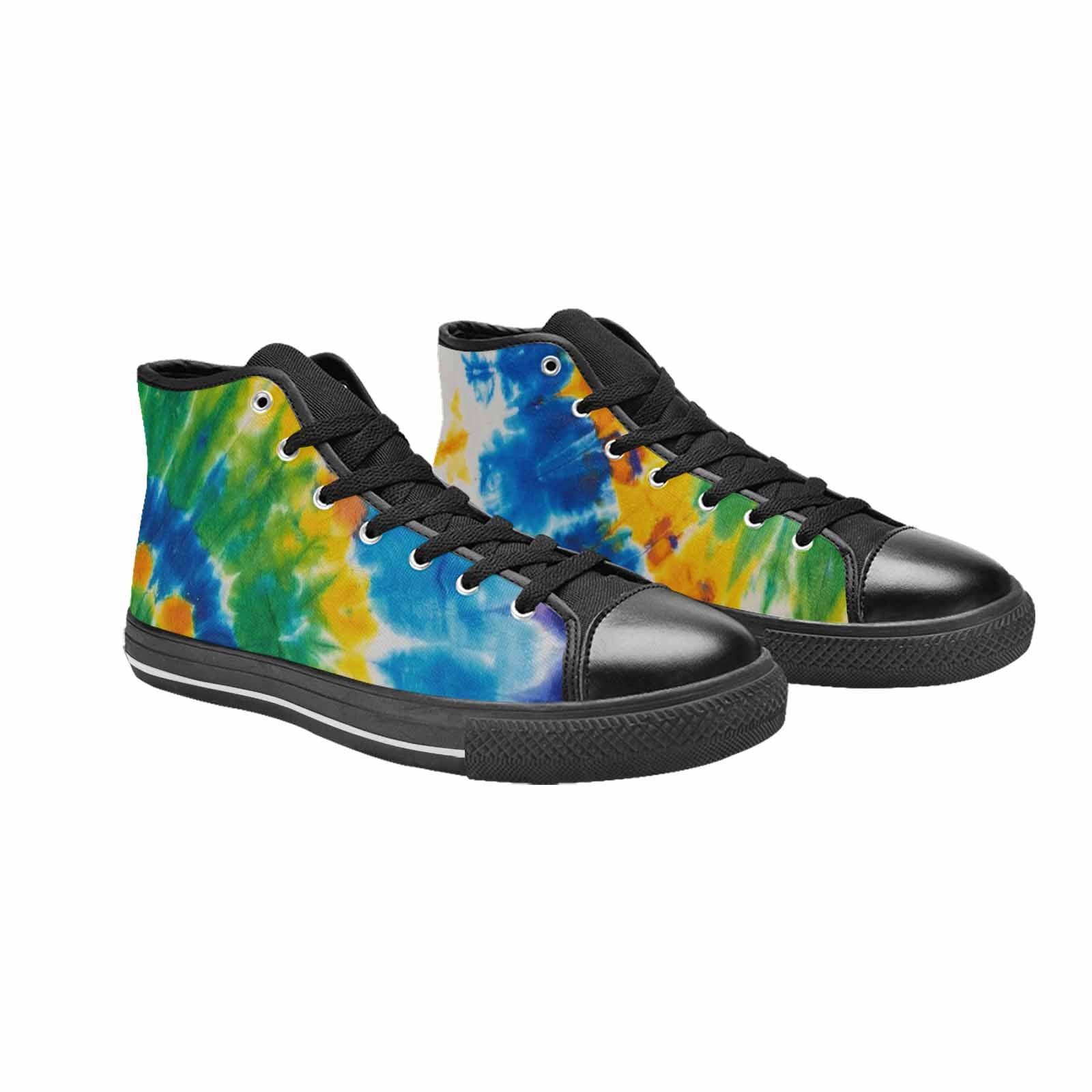 MEN'S Tie Dye Color Twist High Top Canvas Surreal Sneakers