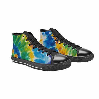 MEN'S Tie Dye Color Twist High Top Canvas Surreal Sneakers