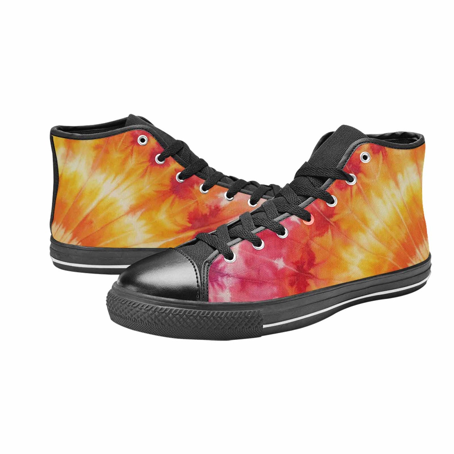 MEN'S Ombre Tie Dye Warm High Top Canvas Surreal Custom Shoes