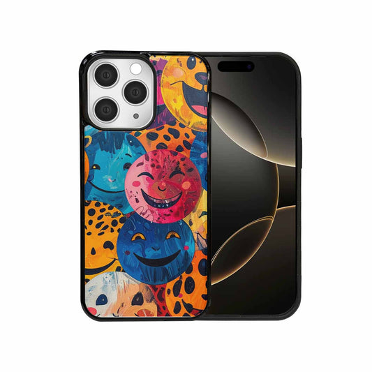 iPhone 15 Pro Max Case — Smiley Faces Animal Printsmile Kh7 Personalized, Customized Protective Case