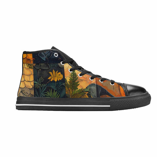 WOMEN'S Dinosaur Silhouette High Top Canvas Dreamcore Sneakers