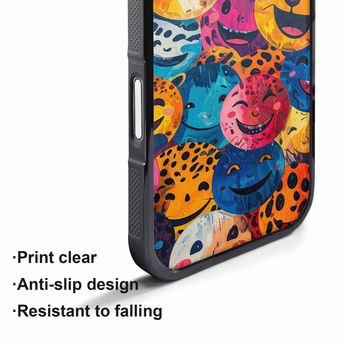 iPhone 17 Pro Max Case — Smiley Faces Animal Printsmile Animal Print, Unique Phone Case Design