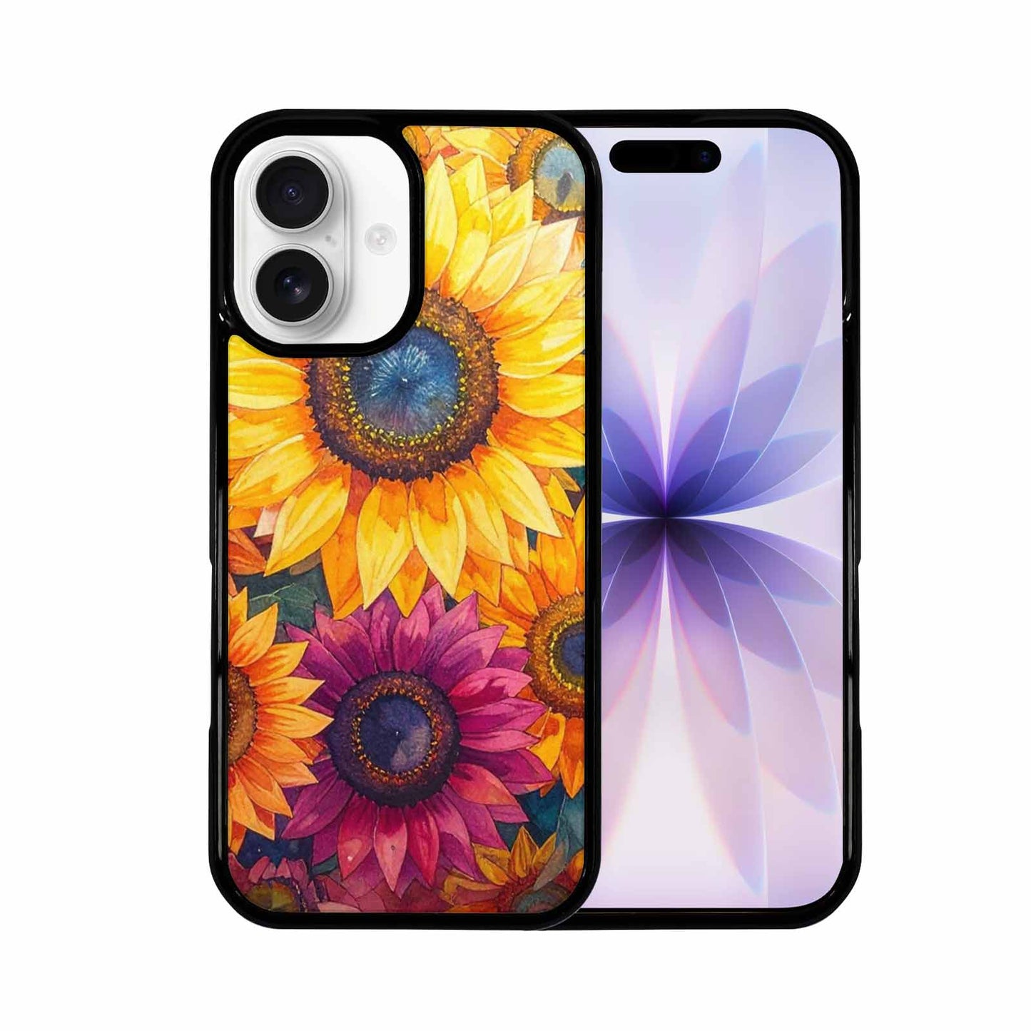 iPhone 17 Case — Full Color Vibrant Sunflower Floral, Custom Print Case Cover