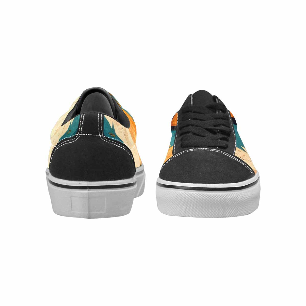 WOMEN'S Southwestern Geometric Diamond Canvas Lace-Up Dreamcore Sneakers
