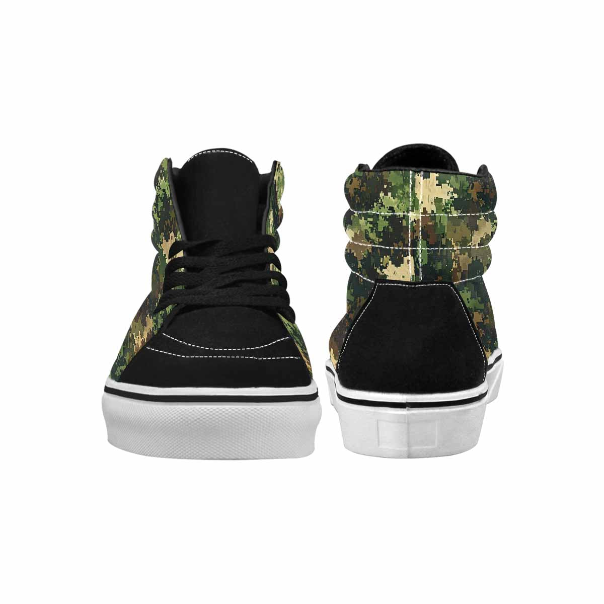 MEN'S Military Camouflage Blotch High Top Canvas Grunge Custom Sneakers