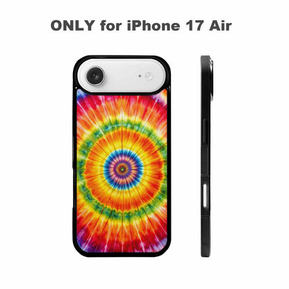 iPhone 17 Air Case — Tie Dye Rainbow Spiral Tie Dye, Custom Art Phone Cover