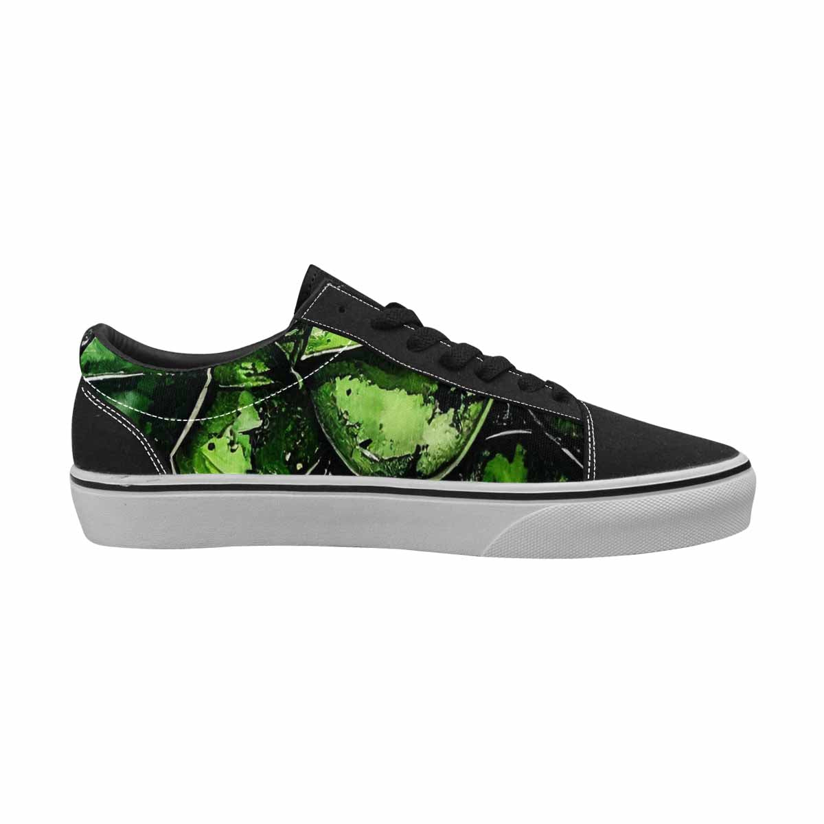 WOMEN'S Reptile Scale Lace-Up Canvas Aesthetic Custom Shoes