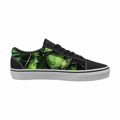 WOMEN'S Reptile Scale Lace-Up Canvas Aesthetic Custom Shoes
