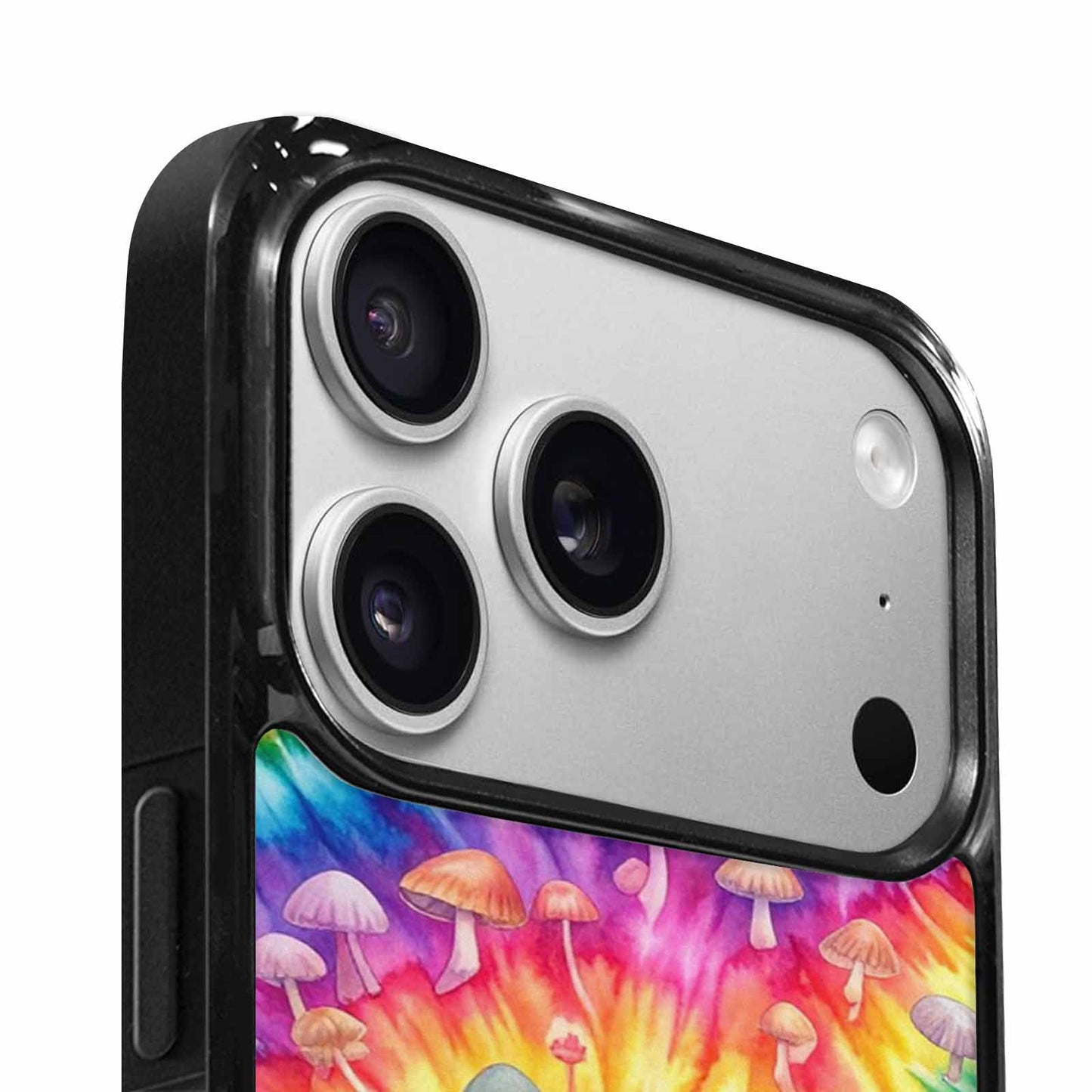 iPhone 17 Pro Case — Mushrooms Tie Dyemushrooms Pat Efq Tie, Custom Phone Case