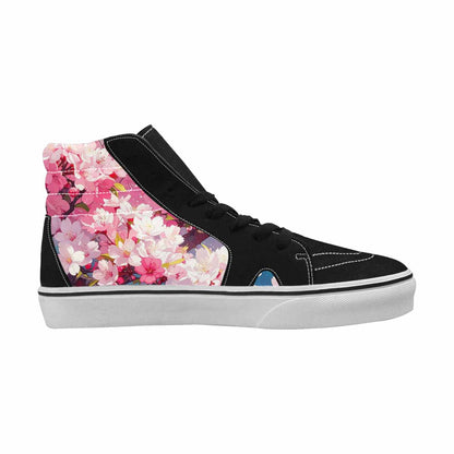 MEN'S Cherry Blossom Branch High Top Canvas Grunge Shoes