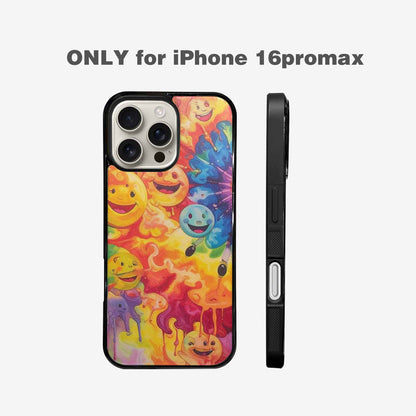 iPhone 16 Pro Max Case — Smiley Facessmiley Faces Tie D 4f3, Custom Phone Case