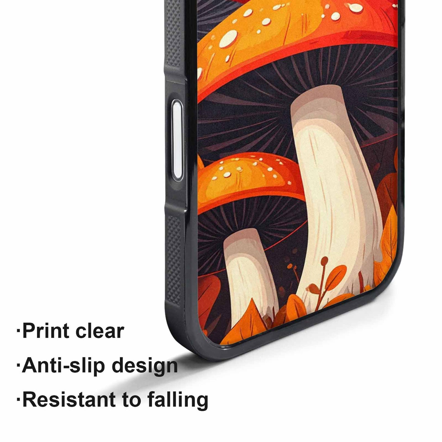 iPhone 17 Air Case — Bold Autumn Mushroom Original Art, Customized Protective Case