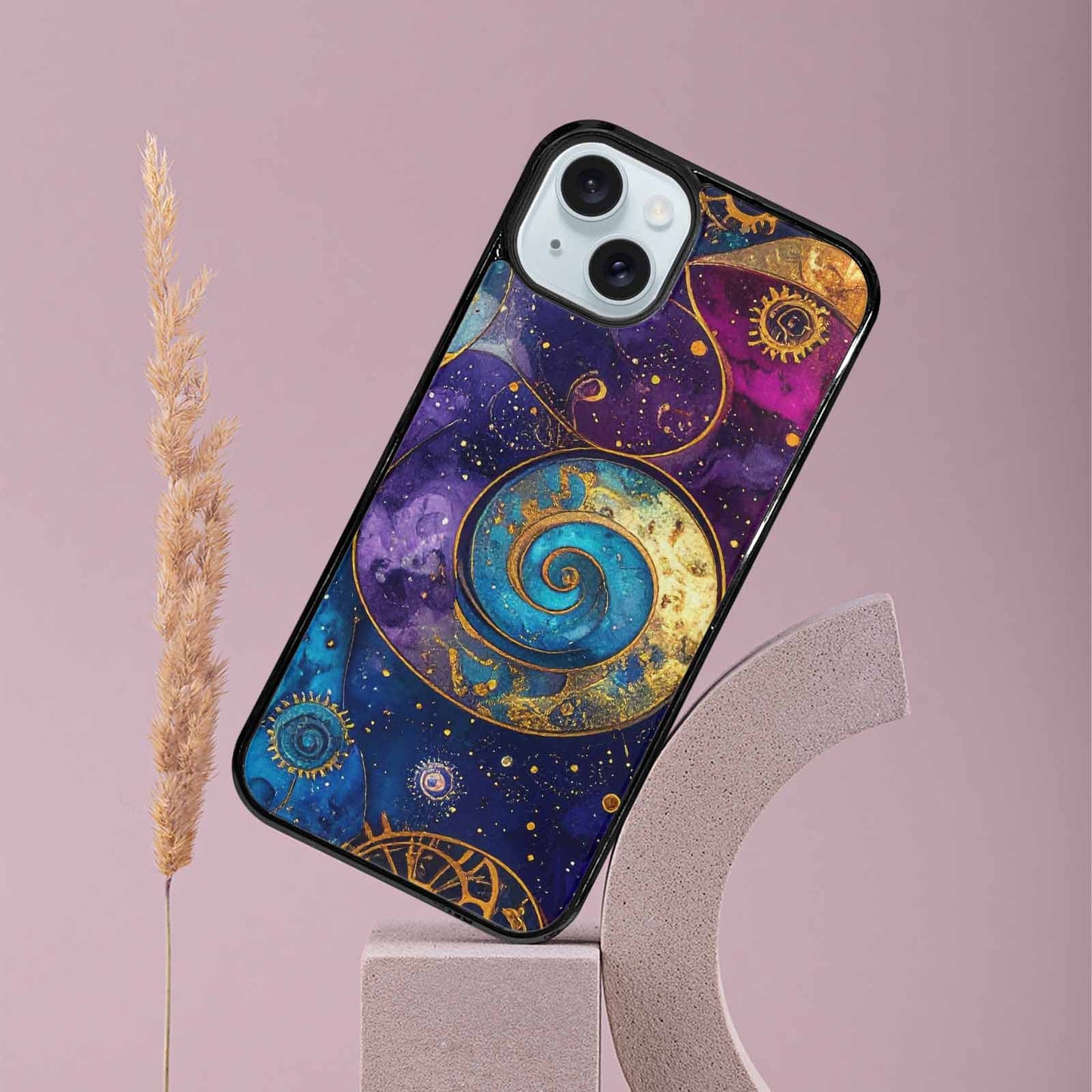 iPhone 15 Plus Case — Steampunk Galaxy Custom, Unique Phone Case Design