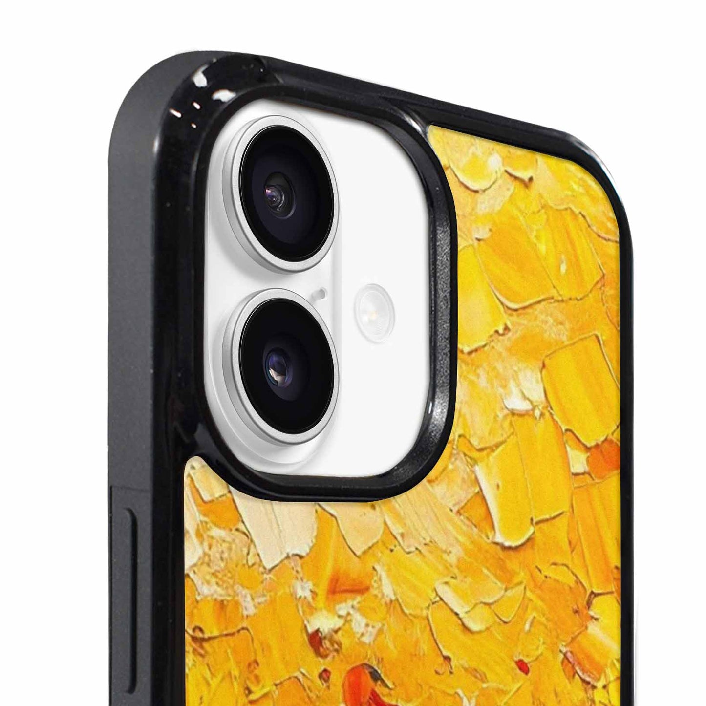 iPhone 17 Case — Impressionist Sunflower Brushstroke Pattern Floral, Customized Protective Case