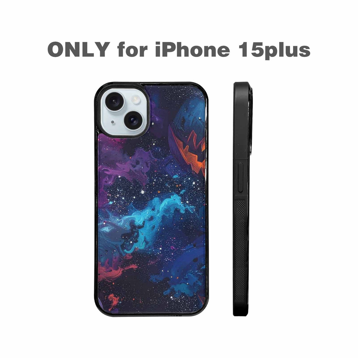 iPhone 15 Plus Case — Eamless Repeating Pattern Of Overlapping Pumpkin, Custom Phone Case
