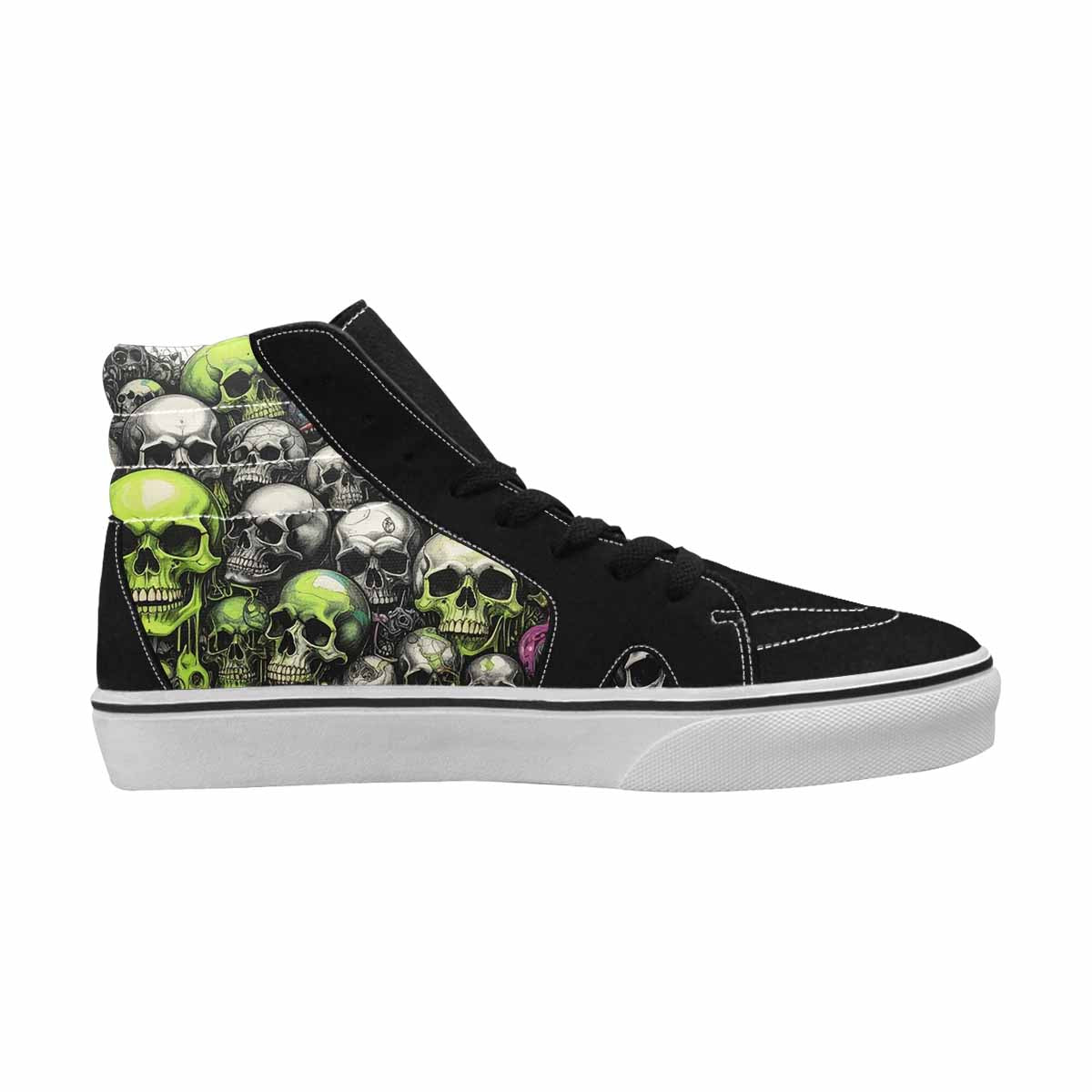 MEN'S Rainbow From Skull S High Top Canvas Dark Academia Sneakers