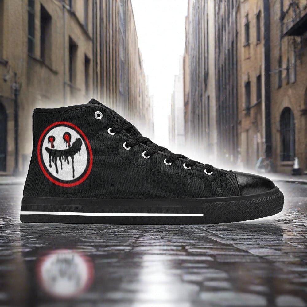 Celtic Orange Black Wearable MEN Bold Art - Freaky Shoes | Custom Art Sneakers