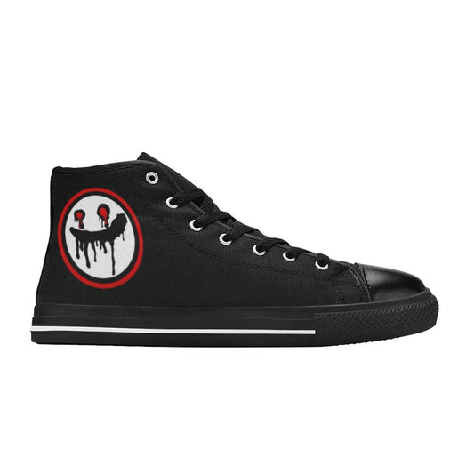 WOMEN'S Logo Face Art High Top Canvas Wallpaper Art Custom Sneakers