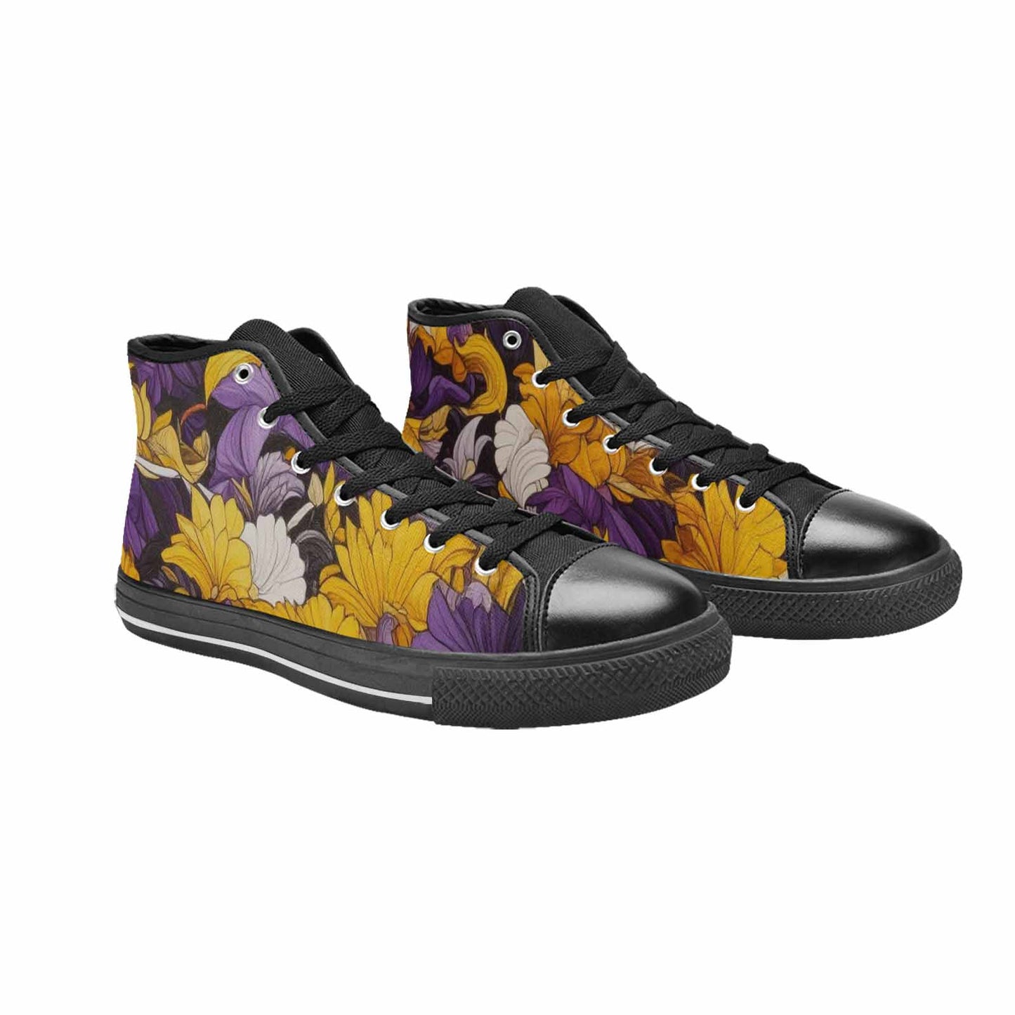 MEN'S Nonbinary Flag Color High Top Canvas Dreamcore Custom Shoes