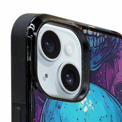 iPhone 15 Plus Case — Skulls Splatter Comic Custom, Unique Phone Case Design