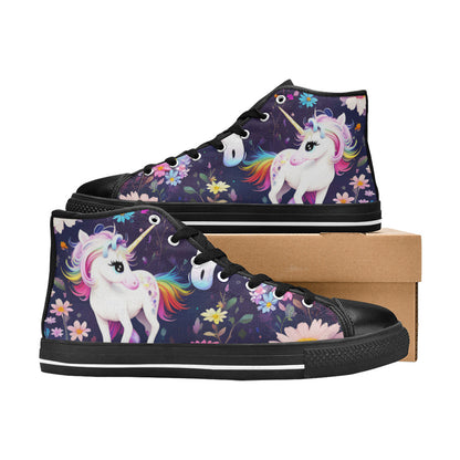 MEN'S Unicorns Please 4 Men’S High Top Canvas Grunge Custom Sneakers