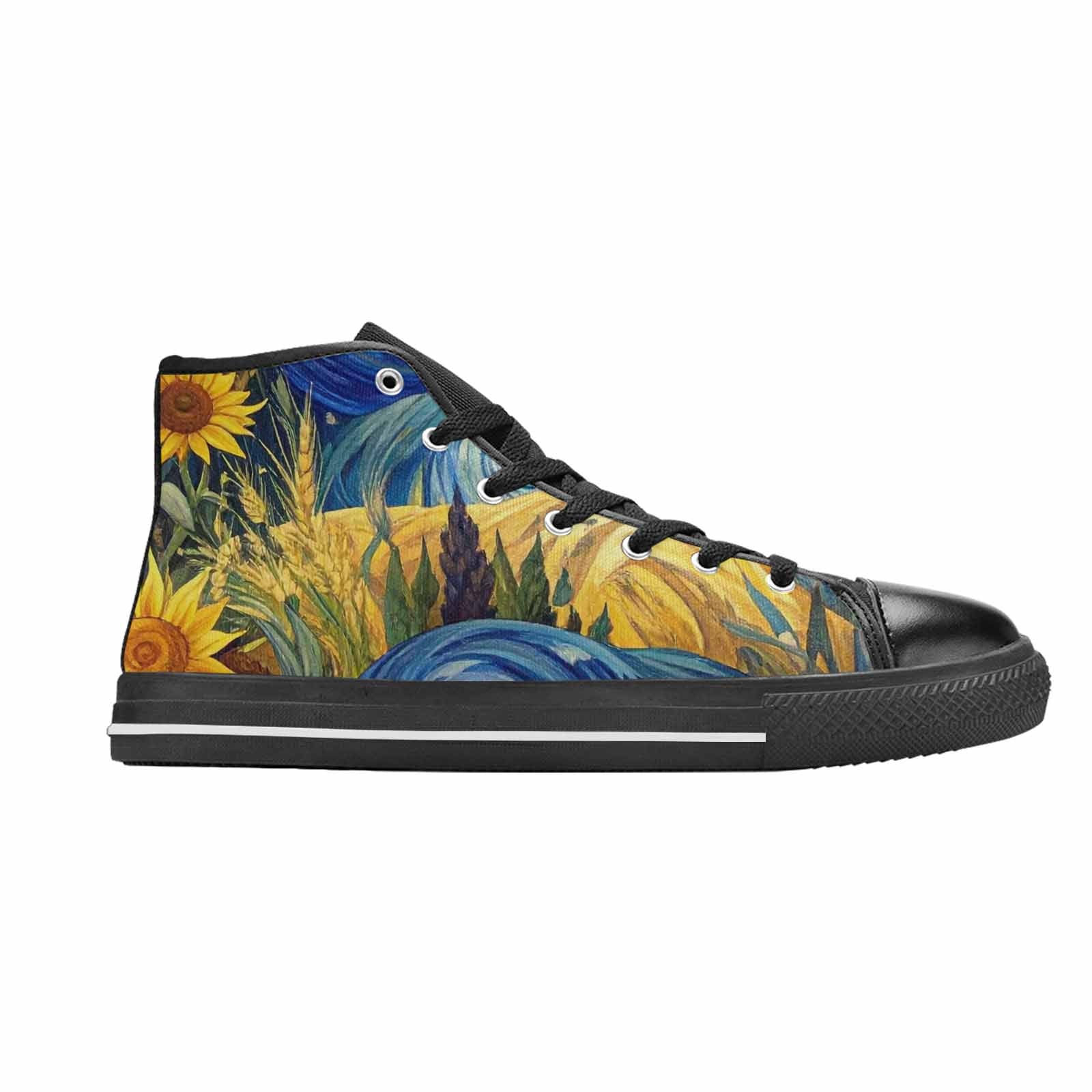 MEN'S Blend All Versions High Top Canvas Neon Fantasy Custom Shoes