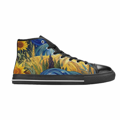 MEN'S Blend All Versions High Top Canvas Neon Fantasy Custom Shoes