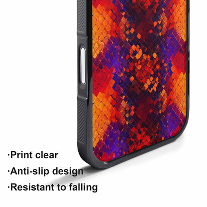iPhone 17 Pro Max Case — Snake Print Dark Seamless Animal Print, Custom Printed Phone Case