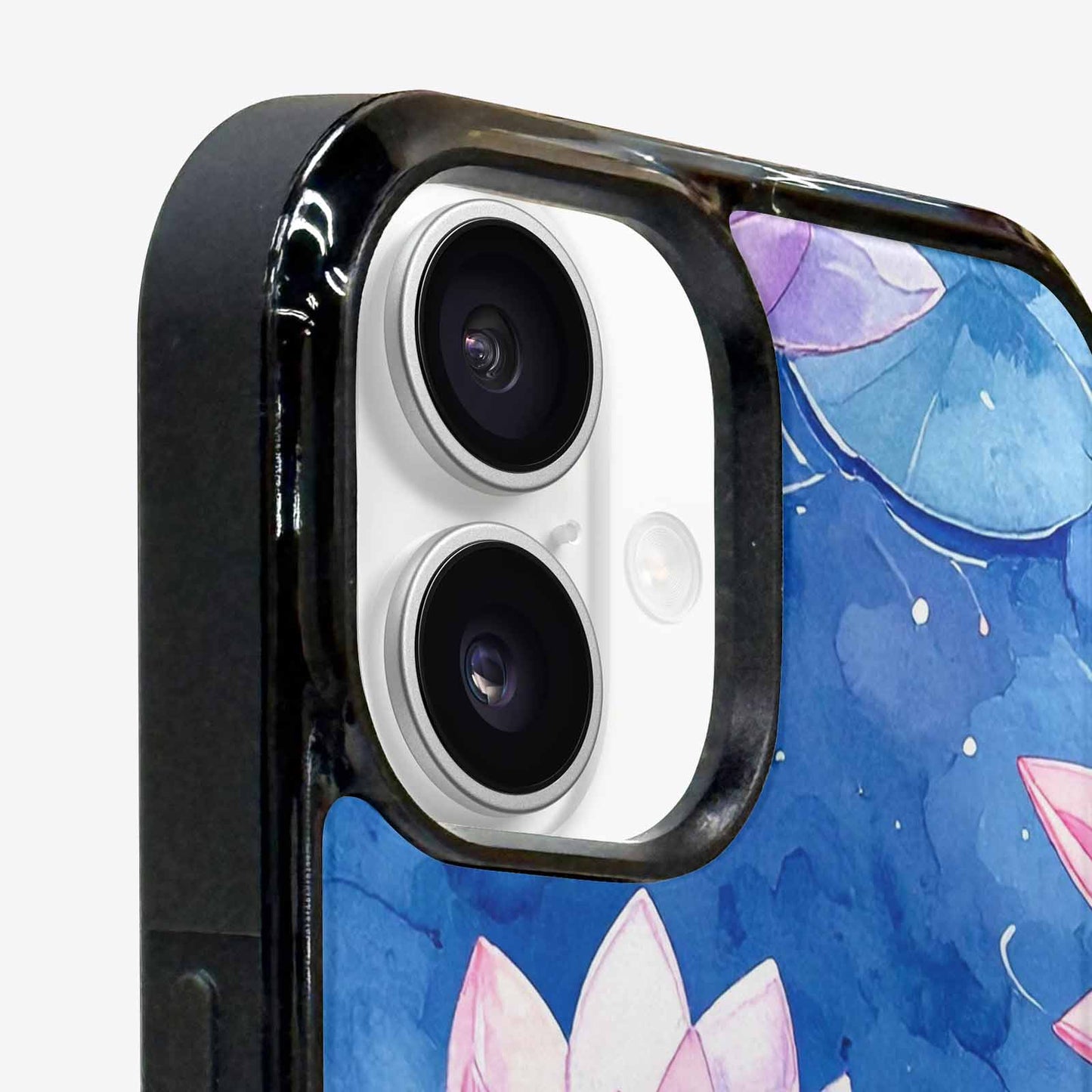 iPhone 16 Case — Monet Water Lilies Painting Pattern, Custom Designed Case Cover