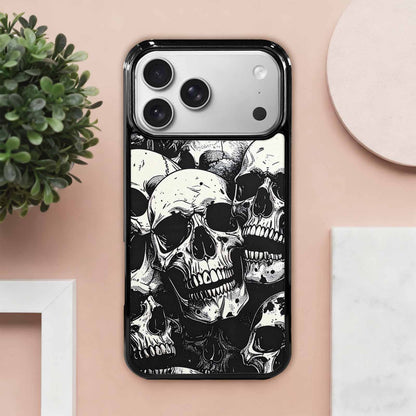 iPhone 17 Pro Max Case — Skull Dark Art Gothic Print Gothic, Custom Art Phone Cover
