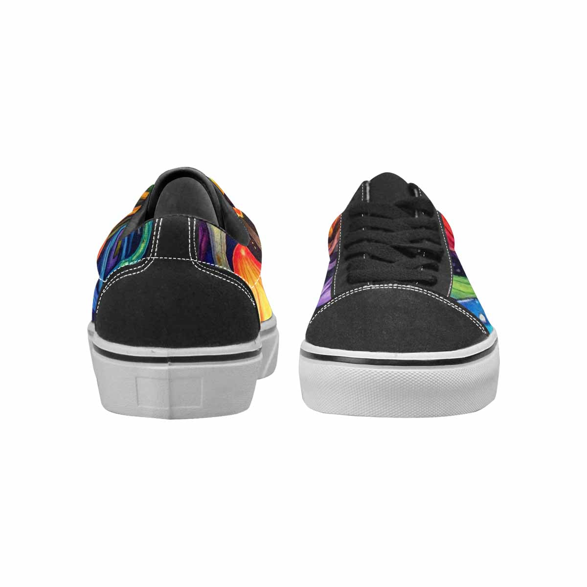 WOMEN'S More Overlapping Ontop Each Lace-Up Canvas Aesthetic Custom Shoes