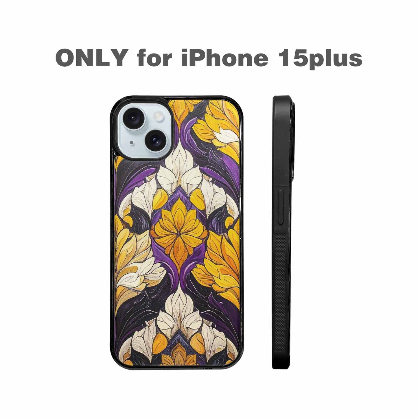 iPhone 15 Plus Case — Nonbinary Flag Color Theme Small Rainbow, Customized Protective Case