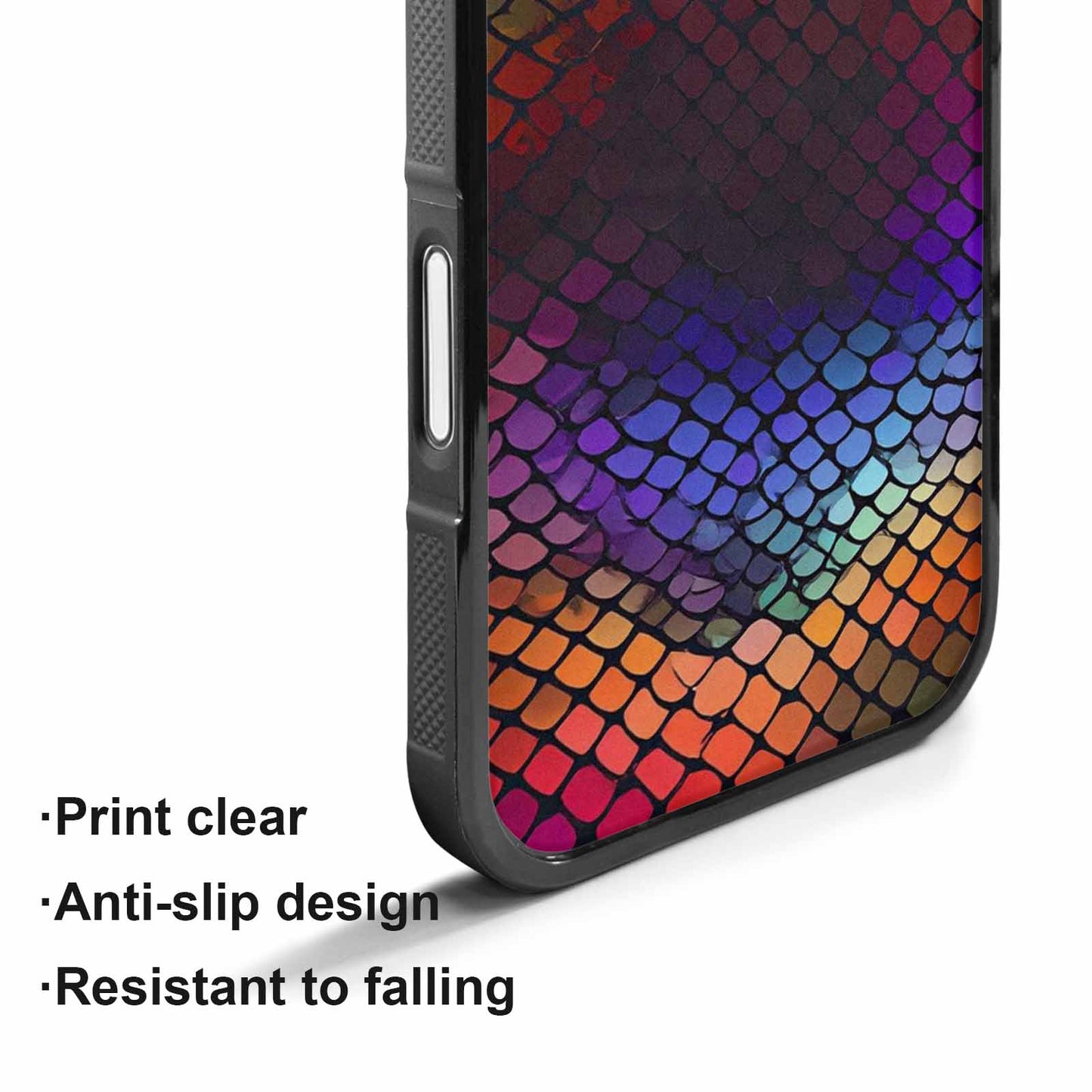 iPhone 17 Case — Snake Print Dark Seamless Animal Print, Custom Designed Case Cover
