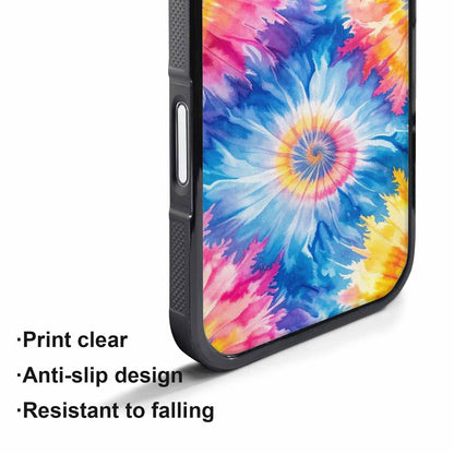iPhone 17 Pro Case — Small Tie Dye Swirl Pattern Tie, Customized Protective Case