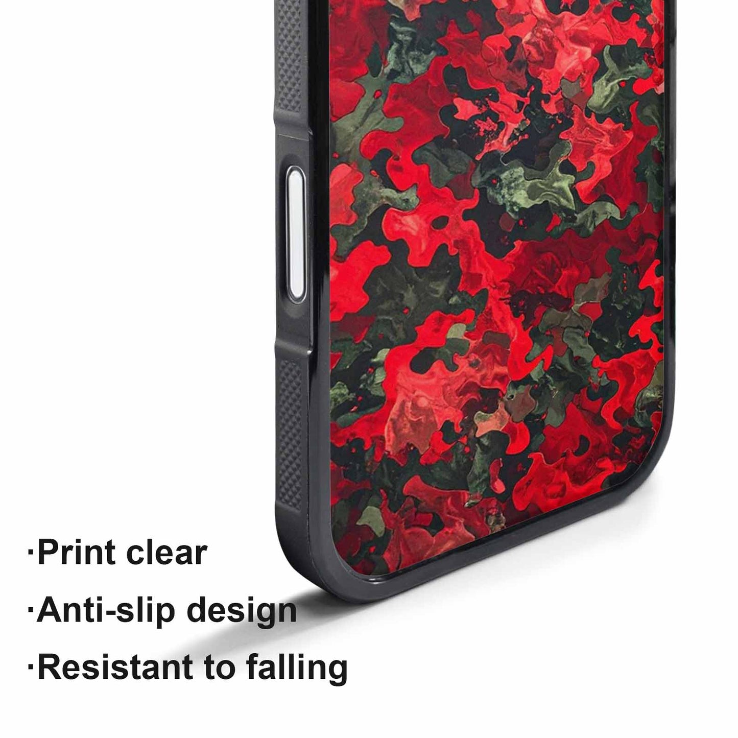 iPhone 17 Pro Case — Small Military Camouflage Blotch Pattern Camo, Custom Print Case Cover