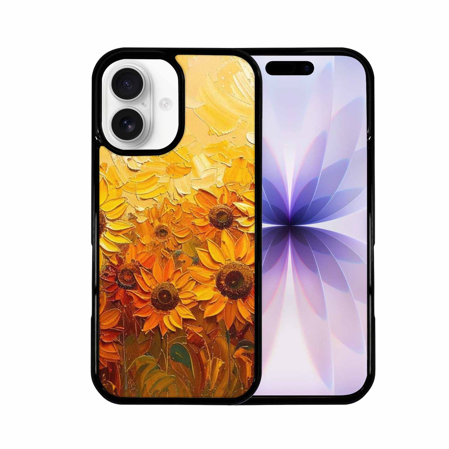 iPhone 17 Case — Impressionist Sunflower Brushstroke Pattern Floral, Custom Art Phone Cover