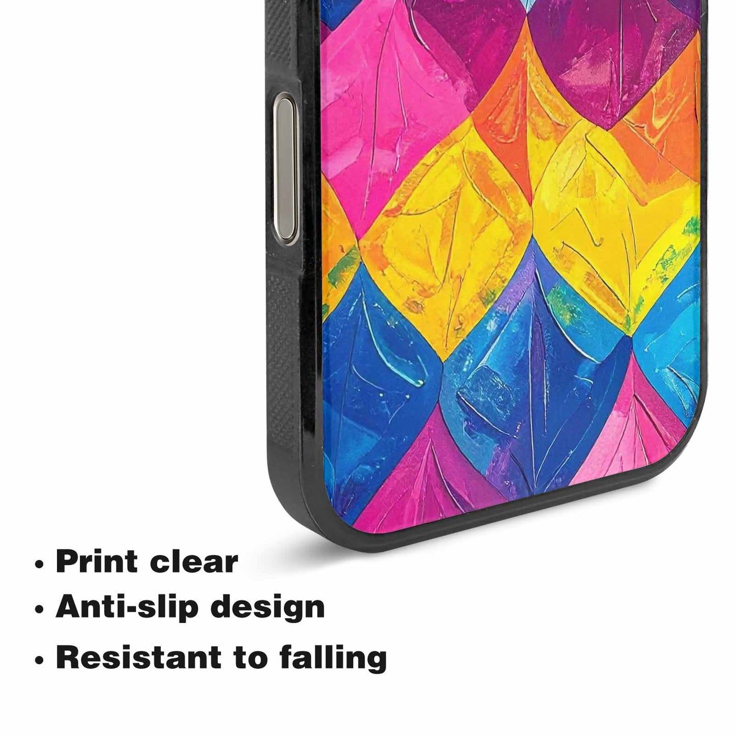 iPhone 16 Pro Max Case — Pansexual Flag Color Theme Small Rainbow, Custom Art Phone Cover