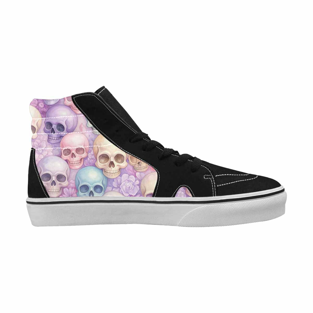 WOMEN'S Skulls - Pastel High Top Canvas Neon Fantasy Shoes
