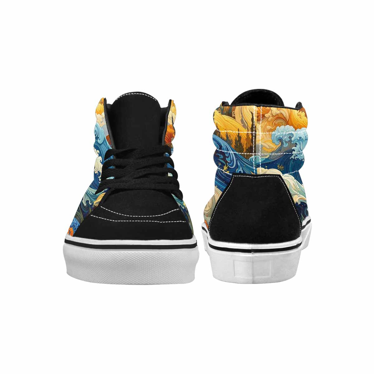 WOMEN'S Blend All Versions High Top Canvas Vibrant Chaos Sneakers