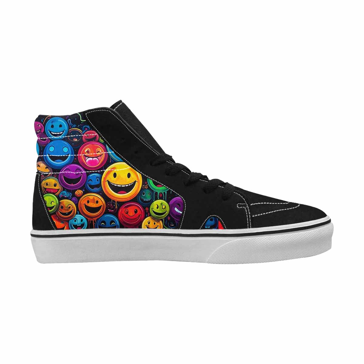 MEN'S Smiley Faces × Glow High Top Canvas Dreamlike Shoes
