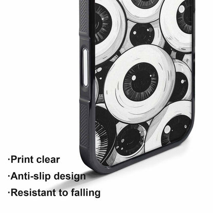iPhone 17 Pro Case — Googly Cartoon Eyeballs Cartoon Cute, Custom Art Phone Cover