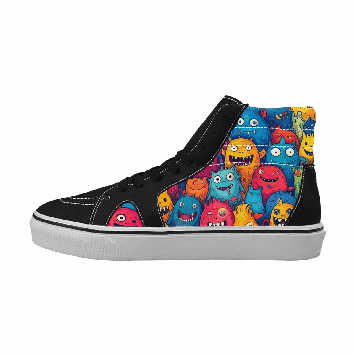 MEN'S Monsters (general) High Top Canvas Grunge Custom Shoes